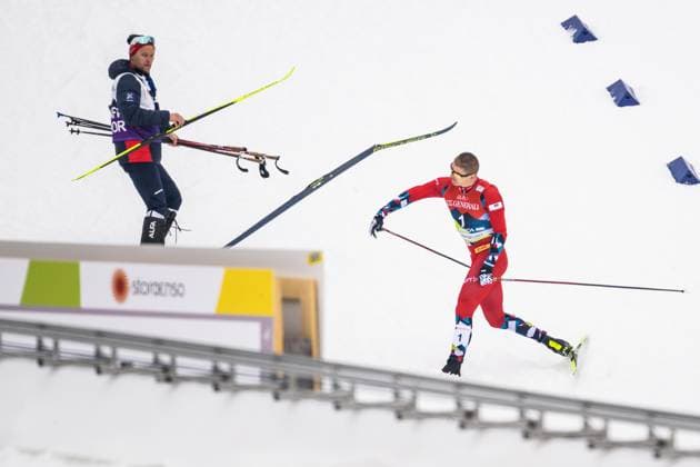 Sport Themen der Woche KW08 Sport Bilder des Tages 230223 Erik Valnes of Norway looks dejected after crashing in the Men s Cross Country Skiing Sprint quarter final during the FIS Nordic Ski World Championships on February 23, 2023 in Planica. Photo: Petter Arvidson BILDBYRAN kod PA PA0517 skidor cross-country skiing langrenn skid-vm 2023 fis nordic ski world championships bbeng fis nordic world ski championships vm ski-vm sprint qualification depp norge *** 230223 Erik Valnes of Norway looks dejected after crashing in the Men s Cross Country Skiing Sprint quarter final during the FIS Nordic Ski World Championships on February 23, 2023 in Planica Photo Petter Arvidson BILDBYRAN kod PA PA0517 skidor cross country skiing langrenn skid vm 2023 fis nordic ski world championships bbeng fis nordic world ski championships vm ski vm sprint qualification depp norge,  Copyright: PETTERxARVIDSON BB230223PA178