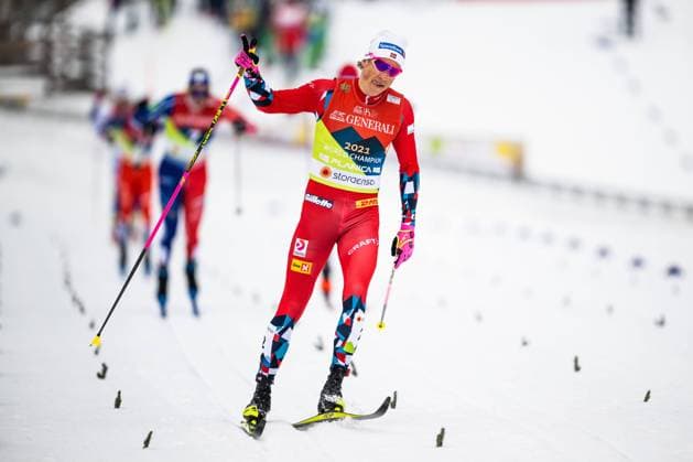 Bilder des Jahres 2023, Sport 02 Februar Sport Themen der Woche KW08 Sport Bilder des Tages 230223 Johannes Hosflot Klaebo of Norway celebrates after competing in the Men s Cross Country Skiing Sprint final during the FIS Nordic Ski World Championships on February 23, 2023 in Planica. Photo: Petter Arvidson BILDBYRAN kod PA PA0517 skidor cross-country skiing langrenn skid-vm 2023 fis nordic ski world championships bbeng fis nordic world ski championships vm ski-vm sprint qualification jubel *** 230223 Johannes Hosflot Klaebo of Norway celebrates after competing in the Men s Cross Country Skiing Sprint final during the FIS Nordic Ski World Championships on February 23, 2023 in Planica Photo Petter Arvidson BILDBYRAN kod PA PA0517 skidor cross country skiing langrenn skid vm 2023 fis nordic ski world championships bbeng fis nordic world ski championships vm ski vm sprint qualification jubel,  Copyright: PETTERxARVIDSON BB230223PA208