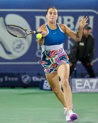 Aryna Sabalenka Tennis Dubai Tennis Championships 2023 WTA Dubai Duty Free Tennis Stadium Dubai United Arab Emirates 23 February 2023 Copyright: xJuergenxHasenkopfx