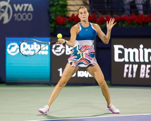 Aryna Sabalenka Tennis Dubai Tennis Championships 2023 WTA Dubai Duty Free Tennis Stadium Dubai United Arab Emirates 23 February 2023 Copyright: xJuergenxHasenkopfx