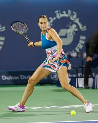 Aryna Sabalenka Tennis Dubai Tennis Championships 2023 WTA Dubai Duty Free Tennis Stadium Dubai United Arab Emirates 23 February 2023 Copyright: xJuergenxHasenkopfx