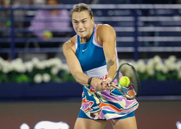 Aryna Sabalenka Tennis Dubai Tennis Championships 2023 WTA Dubai Duty Free Tennis Stadium Dubai United Arab Emirates 23 February 2023 Copyright: xJuergenxHasenkopfx