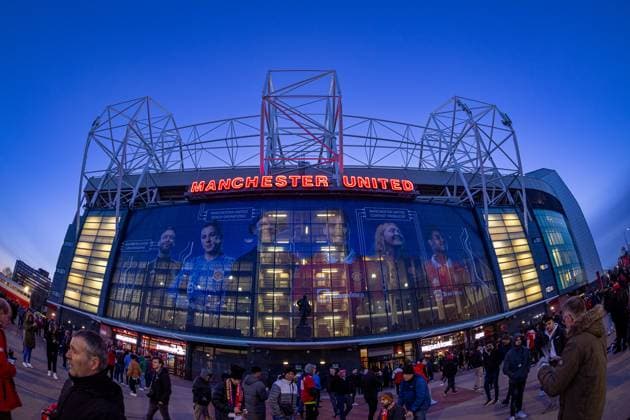Football - UEFA Europa League - Play-Off 2nd Leg - Manchester United, ManU FC v FC Barcelona, Barca MANCHESTER, ENGLAND - Thursday, February 23, 2023: A general view of Old Trafford ahead of the UEFA Europa League Play-Off 2nd Leg game between Manchester United FC and FC Barcelona. MANCHESTER Old Trafford GREATER MANCHESTER ENGLAND  Copyright: xDavidxRawcliffex P2023-02-23-Man_Utd_Barcelona-13