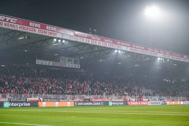 BERLIN, 23-02-2023, Stadion An der Alten Försterei, Europa League, season 2022 2023, between the match Union Berlin - Ajax, stadium overview before the match Union Berlin - Ajax  x19994861x Copyright: