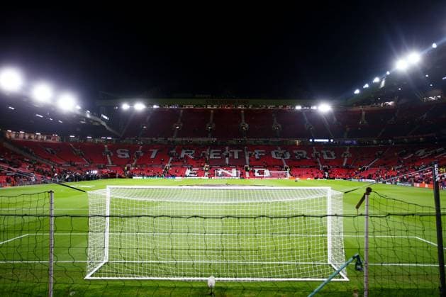 Mandatory Credit: Photo by Matt West Shutterstock (13775740f) A general view ahead of the game Manchester United, ManU v Barcelona, UEFA Europa League, Play-Off Round, Second Leg, Football, Old Trafford, Manchester, UK - 23 Feb 2023 EDITORIAL USE ONLY No use with unauthorised audio, video, data, fixture lists, club league logos or live services. Online in-match use limited to 120 images, no video emulation. No use in betting, games or single club league player publications. Manchester United v Barcelona, UEFA Europa League, Play-Off Round, Second Leg, Football, Old Trafford, Manchester, UK - 23 Feb 2023 EDITORIAL USE ONLY No use with unauthorised audio, video, data, fixture lists, club league logos or live services. Online in-match use limited to 120 images, no video emulation. No use in betting, games or single club league player publications.  Copyright: xMattxWest Shutterstockx 13775740f