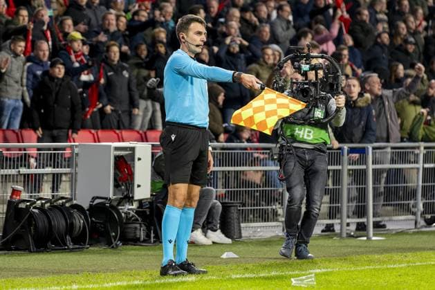 EINDHOVEN, 23-02-2023. Philips Stadion, Stadium of PSV. Europa League season 2022-2023. Second leg PSV - Sevilla. referee turns down the second goal of PSV during the game PSV - Sevilla. PSV - Sevilla  x19995388x Copyright: