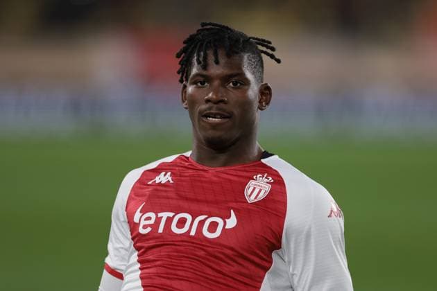 Monaco, Monaco, 23rd February 2023. Breel Embolo of AS Monaco celebrates after scoring to reduce the scoreline to 3-2 on the night and 5-5 on aggregate during the UEFA Europa League match at Stade Louis II, Monaco. Picture credit should read: Jonathan Moscrop Sportimage EDITORIAL USE ONLY. No use with unauthorised audio, video, data, fixture lists, club league logos or live services. Online in-match use limited to 120 images, no video emulation. No use in betting, games or single club league player publications. SPI-2233-0029