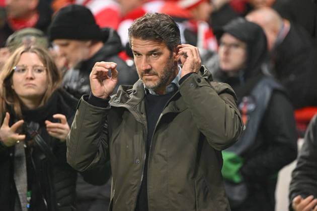 Football, men, season 2022 2023, Europa League, play offs to the round of 16, second leg , 1 FC Union Berlin Ajax Amsterdam, RTL expert Karl Heinz Kalle Riedle , 23 02 2022, Copyright: xMatthiasxKochx