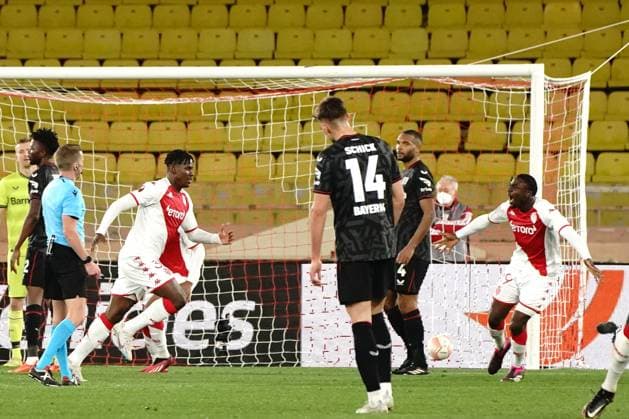 joie - Breel Embolo (AS Monaco) FOOTBALL : AS Monaco vs Bayer 04 Leverkusen - League Europa - Monaco - 23 02 2023 NorbertScanella Panoramic 
