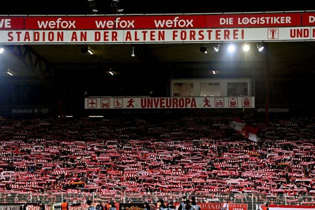 BERLIN, 23-02-2023, Stadion An der Alten Forsterei, Europa League, season 2022 2023, between the match Union Berlin - Ajax, stadium overview before the match. Berlin fans Union Berlin - Ajax  x19995524x Copyright: