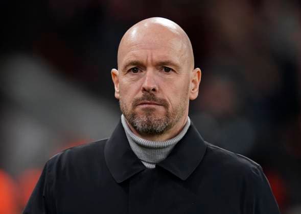 Manchester, England, 23rd February 2023. Erik ten Hag manager of Manchester United, ManU during the UEFA Europa League match at Old Trafford, Manchester. Picture credit should read: Andrew Yates Sportimage EDITORIAL USE ONLY. No use with unauthorised audio, video, data, fixture lists, club league logos or live services. Online in-match use limited to 120 images, no video emulation. No use in betting, games or single club league player publications. SPI-2256-0020
