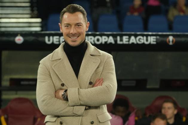 Italy: Europa League football match AS Roma vs FC Salzburg Salisburgo s German coach Matthias Jaissle during the UEFA Europa League first knockout round return match between AS Roma vs FC Salzburg at the Olimpico Stadium in Rome, on February 23, 2023. AS_Romai_Salisburgo_0004 Copyright: xAntonioxBalascox