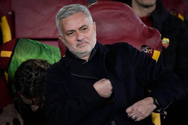 Jose Mourinho coach of AS Roma during the Europa League football match between AS Roma and FC Salzburg at Olimpico stadium in Roma (Italy), February 23th, 2023. Photo Andrea Staccioli Insidefoto andreaxstaccioli