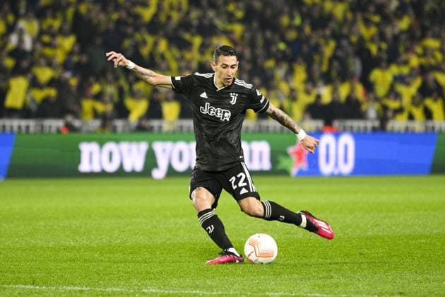 Angel Di Maria (Juventus) FOOTBALL : Nantes vs Juventus de Turin - Barrage retour Ligue Europa - 23 02 2023 JBAutissier Panoramic 