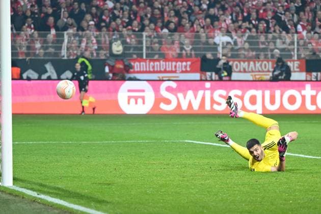 Football, men, season 2022 2023, Europa League, play offs to the round of 16, second leg , 1 FC Union Berlin Ajax Amsterdam, Josip Juranovic 1 FC Union Berlin , not in the picture scores the goal to 2 0 , 23 02 2022, Copyright: xMatthiasxKochx