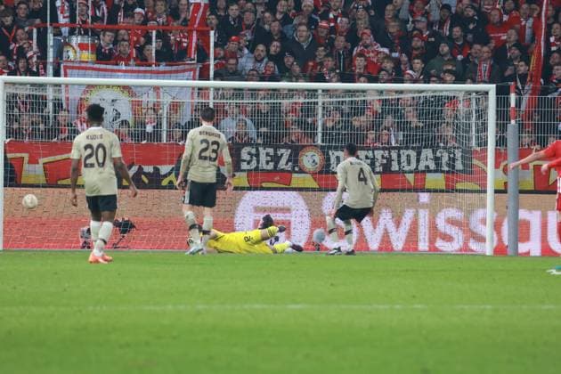 DEU, DFL, 1 FBL, 1 FC Union vs Alax Amsterdamm, 23 02 2023, Stadion Alte Foersterei, Berlin, DEU, DFL, 1 FBL, 1 FC Union vs Alax Amsterdamm, in picture 2 0 by Josip Juranovic 1 FC Union Berlin 18 , Geronimo Rulli Ajax Amsterdam 12 , Mohammed Kudus Ajax Amsterdam 20 , Steven Berghuis Ajax Amsterdam 23 , Edson çlvarez Ajax Amsterdam 4 DFL regulations prohibit any use of Photographs as image sequences and or quasi video Foto Juergen Engler nordphoto GmbH JuergenxEngler nph00076
