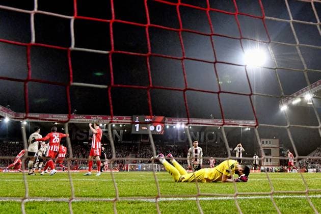 BERLIN, 23-02-2023, Stadion An der Alten Forsterei, Europa League, season 2022 2023, between the match Union Berlin - Ajax, stadium overview before the match. Ajax goalkeeper Geronimo Rulli blunders and gives away the 2-0 Union Berlin - Ajax  x19996642x Copyright:
