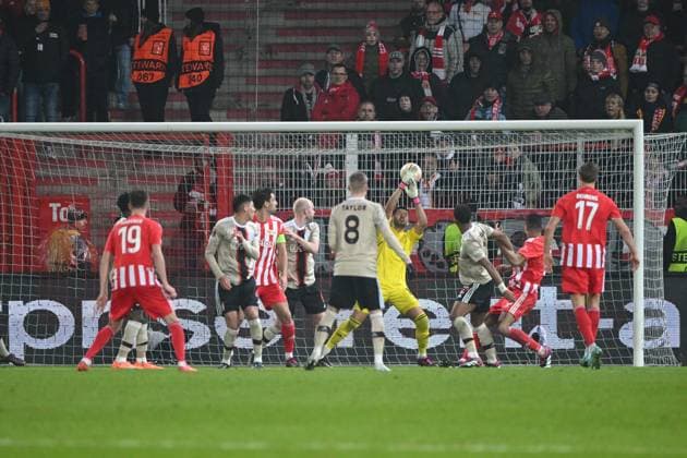Football, men, 2022 2023 season, Europa League, play offs to the round of 16, second leg , 1 FC Union Berlin Ajax Amsterdam, Danilho Doekhi 1 FC Union Berlin scores the goal to 3 1 , 23 02 2022, Copyright: xMatthiasxKochx