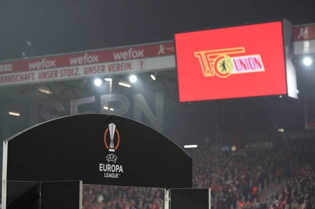 23 02 2023, xtgx, football Europa League 1 8 final, 1 FC Union Berlin Ajax Amsterdam emspor, v l symbol photo, symbol image Union Berlin Stadium DFL DFB REGULATES PROHIBIT ANY USE OF PHOTOGRAPHS as IMAGE SEQUENCES and or QUASI VIDEO Stadion an der Alten Foersterei