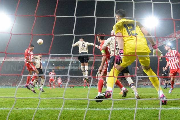 Football, men, 2022 2023 season, Europa League, play offs to the round of 16, second leg , 1 FC Union Berlin Ajax Amsterdam, Danilho Doekhi 1 FC Union Berlin scores the goal to 3 1 , 23 02 2022, Copyright: xMatthiasxKochx