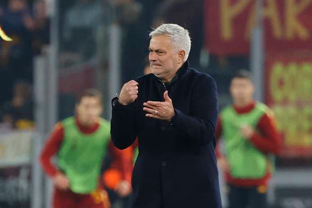 23rd February 2023, Stadio Olimpico, Rome, Italy; Europa League Football; Roma versus FC Red Bull Salzburg; Jose Mourinho coach of AS Roma  ActionPlus12479546 NaFoto