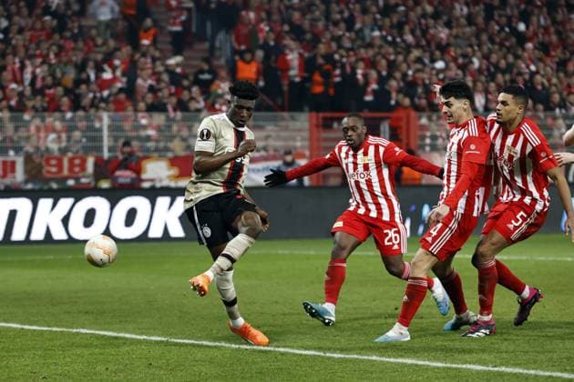 BERLIN - Mohammed Kudus of Ajax scores the 1-2 during the UEFA Europa league play-off match between FC Union Berlin and Ajax Amsterdam and at Stadion An der Alten Forsterei on February 23, 2023 in Berlin, Germany. ANP MAURICE VAN STONE 1. FC Union Berlin v AFC Ajax: Knockout Round Play-Off Leg Two - UEFA Europa League 2022 2023 xVIxANPxSportx xxANPxIVx 463459833 originalFilename: 463459833.jpg