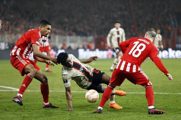 BERLIN - (lr) Danilho Doekhi of 1. FC Union Berlin, Mohammed Kudus of Ajax, Josip Juranovic of 1. FC Union Berlin during the UEFA Europa league play-off match between FC Union Berlin and Ajax Amsterdam and in Stadion An der Alten Forsterei on February 23, 2023 in Berlin, Germany. ANP MAURICE VAN STONE 1. FC Union Berlin v AFC Ajax: Knockout Round Play-Off Leg Two - UEFA Europa League 2022 2023 xVIxANPxSportx xxANPxIVx 463462621 originalFilename: 463462621.jpg