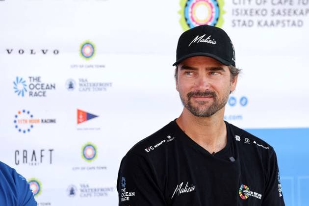 Boris Herrmann GER sailor and skipper IMOCA Seaexplorer, Team Malizia, press conference skipper, Voctoria Alfred Waterfront, The Ocean Race VO65, 3 leg Cape Town RSA Itajai BRA 24 02 2023, Cape Town, South Africa, RSA, Portrait