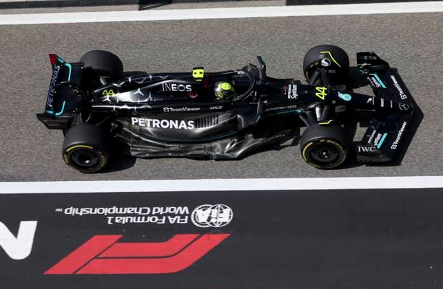 44 Lewis Hamilton GBR, Mercedes AMG Petronas F1 Team , F1 Pre season Testing in Bahrain at Bahrain International Circuit on February 24, 2023 in Sakhir, Bahrain Photo by HOCH ZWEI Sakhir Bahrain