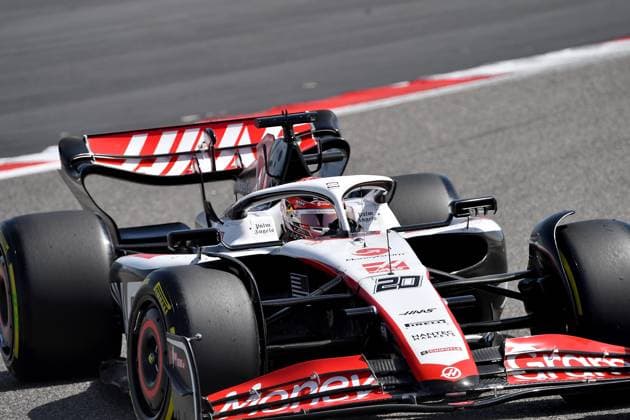 24 02 2023, Bahrain International Circuit, Sakhir, Formula 1 testing in Bahrain 2023 , in picture Kevin Magnussen DNK , Moneygram Haas F1 Team Sakhir Bahrain International Circuit Bahrain  eu-images-506
