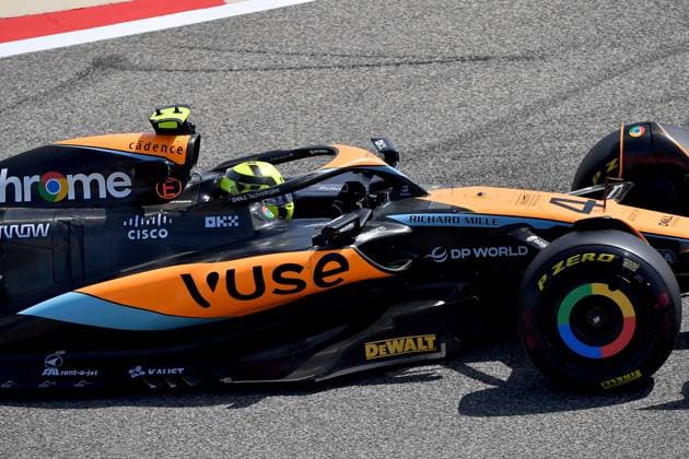 24 02 2023, Bahrain International Circuit, Sakhir, Formula 1 Test Drives in Bahrain 2023 , in picture Lando Norris GBR , McLaren F1 Team Sakhir Bahrain International Circuit Bahrain  eu-images-506