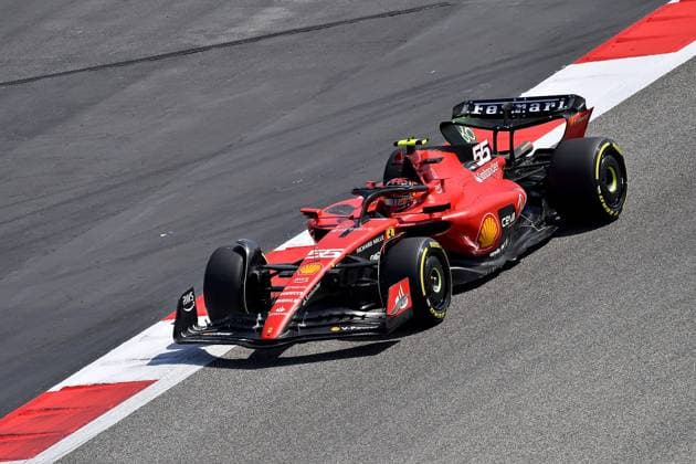 24 02 2023, Bahrain International Circuit, Sakhir, Formula 1 Test Drives in Bahrain 2023 , in picture Carlos Sainz Jr ESP , Scuderia Ferrari Sakhir Bahrain International Circuit Bahrain  eu-images-506