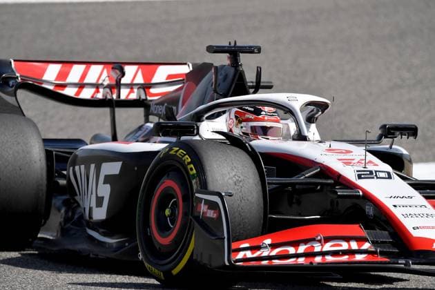 24 02 2023, Bahrain International Circuit, Sakhir, Formula 1 testing in Bahrain 2023 , in picture Kevin Magnussen DNK , Moneygram Haas F1 Team Sakhir Bahrain International Circuit Bahrain  eu-images-506