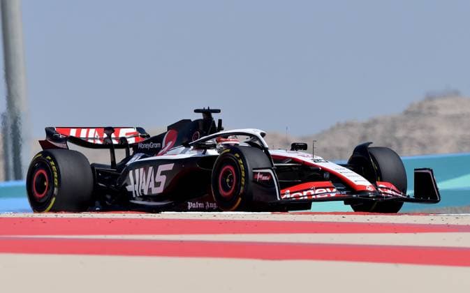24 02 2023, Bahrain International Circuit, Sakhir, Formula 1 testing in Bahrain 2023 , in picture Kevin Magnussen DNK , Moneygram Haas F1 Team Sakhir Bahrain International Circuit Bahrain  eu-images-506