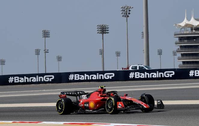 24 02 2023, Bahrain International Circuit, Sakhir, Formula 1 Test Drives in Bahrain 2023 , in picture Carlos Sainz Jr ESP , Scuderia Ferrari Sakhir Bahrain International Circuit Bahrain  eu-images-506