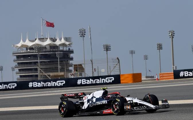 24 02 2023, Bahrain International Circuit, Sakhir, Formula 1 testing in Bahrain 2023 , in picture Yuki Tsunoda JPN , Scuderia AlphaTauri Sakhir Bahrain International Circuit Bahrain  eu-images-506