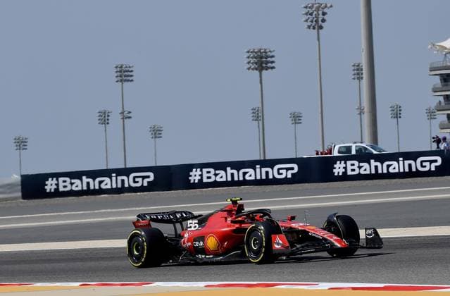 24 02 2023, Bahrain International Circuit, Sakhir, Formula 1 Test Drives in Bahrain 2023 , in picture Carlos Sainz Jr ESP , Scuderia Ferrari Sakhir Bahrain International Circuit Bahrain  eu-images-506