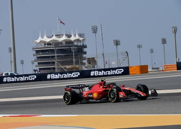 24 02 2023, Bahrain International Circuit, Sakhir, Formula 1 Test Drives in Bahrain 2023 , in picture Carlos Sainz Jr ESP , Scuderia Ferrari Sakhir Bahrain International Circuit Bahrain  eu-images-506