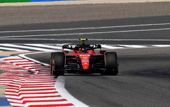 24 02 2023, Bahrain International Circuit, Sakhir, Formula 1 Test Drives in Bahrain 2023 , in picture Carlos Sainz Jr ESP , Scuderia Ferrari Sakhir Bahrain International Circuit Bahrain  eu-images-506