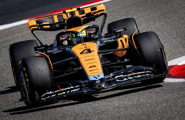 BAHRAIN - Lando Norris (McLaren) during the second day of testing at the Bahrain International Circuit ahead of the start of the Formula 1 season. ANP SEM VAN DER WAL Formula 1 Winter Testing 2023 xVIxANPxSportx xxANPxIVx 463531019 originalFilename: 463531019.jpg