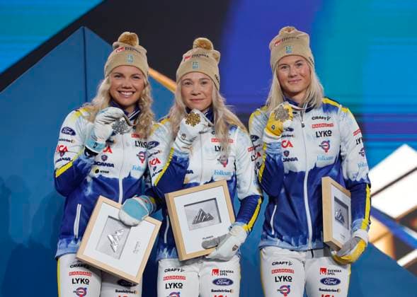 Nordic Skiing, World Championships in Planica, Womens Sprint Award Ceremony