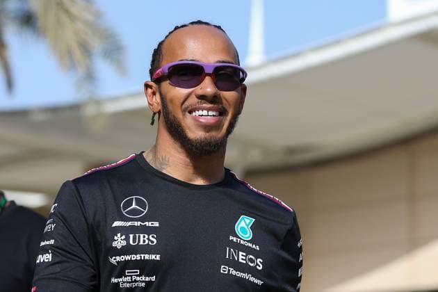 FORMULA 1 ARAMCO PRE-SEASON TESTING 2023, 24 02 2023 Lewis Hamilton 44 (GBR), Mercedes AMG Petronas W14 portrait during Day 2 of the FORMULA 1 ARAMCO PRE-SEASON TESTING 2023 at the Bahrain International Circuit, Sakhir, Bahrain on 24 February 2023 Editorial Use Only Copyright: xPhilxDuncanx ESM-0696-0072