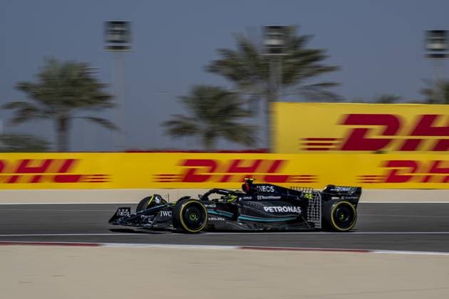 Sakhir - 24-02-2023, Bahrain, Lewis Hamilton at the Formula 1 Bahrain Winter Test Day 2 Formula 1 Bahrain Winter Test Day 2  x20008646x Copyright: