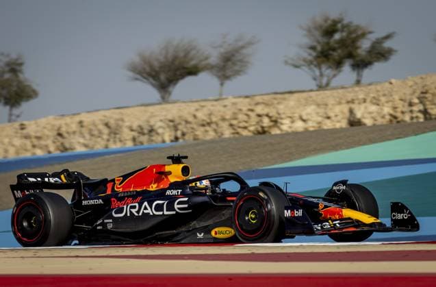BAHRAIN - Max Verstappen (Red Bull Racing) during the second day of testing at the Bahrain International Circuit ahead of the start of the Formula 1 season. ANP SEM VAN DER WAL netherlands out - belgium out BAHREIN xVIxxIVx 463531244 originalFilename: 0203579544st.jpg
