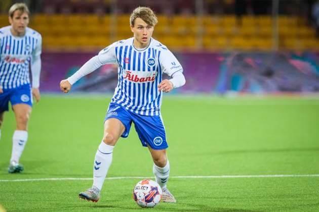 FC Nordsjaelland v Odense Boldklub, Danish 3F Superliga football, Farum, Denmark Farum, Denmark. 24th, February 2023. Naatan Skytta (7) of Odense Boldklub seen during the 3F Superliga match between FC Nordsjaelland and Odense Boldklub at Right to Dream Park in Farum. Farum Denmark  Copyright: xGonzalesxPhoto KentxRasmussenx