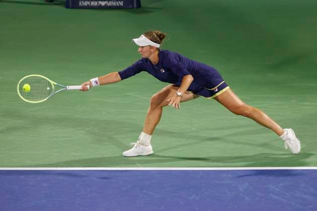 Barbora Krejcikova, Womens Singles, Final, Final Tennis Dubai Tennis Championships 2023 WTA Dubai Duty Free Tennis Stadium Dubai United Arab Emirates 25 February 2023 Copyright: xJuergenxHasenkopfx