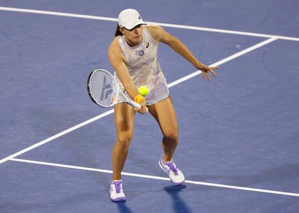Iga Swiatek, Women Singles, Final, Final Tennis Dubai Tennis Championships 2023 WTA Dubai Duty Free Tennis Stadium Dubai United Arab Emirates 25 February 2023 Copyright: xJuergenxHasenkopfx