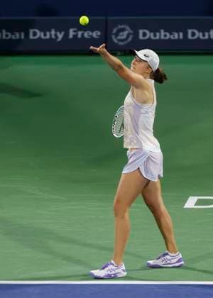 Iga Swiatek, Women Singles, Final, Final Tennis Dubai Tennis Championships 2023 WTA Dubai Duty Free Tennis Stadium Dubai United Arab Emirates 25 February 2023 Copyright: xJuergenxHasenkopfx