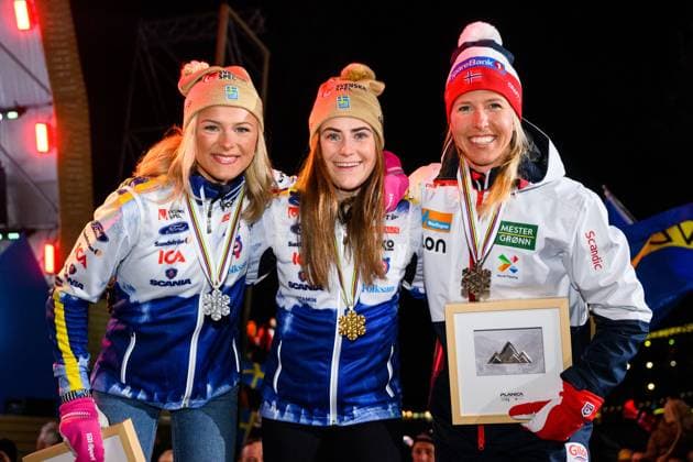 Nordic Skiing, World Championships in Planica, Award Ceremony Womens Skiathlon