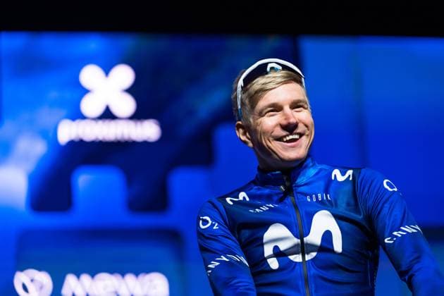 Omloop Het Niuewsblad 2023 Max Kanter GER, Team Movistar , Omloop Het Nieuwsblad, 25 02 2023, Ninove Belgium Copyright: xBEAUTIFULxSPORTS Hilgerx